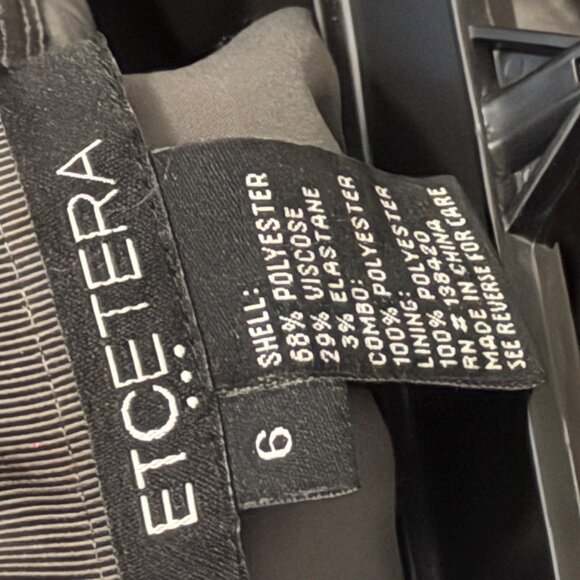 Etcetera Womens Grey A-Line Skirt Size 6 Polyester Viscose Blend - Picture 3 of 12